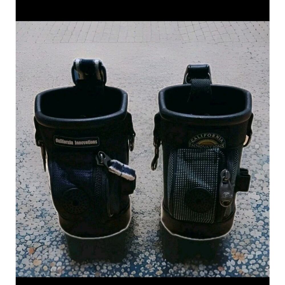 Set of 2 California Innovations Insulated Bottle Holders – Golf Cart Cup Coolers